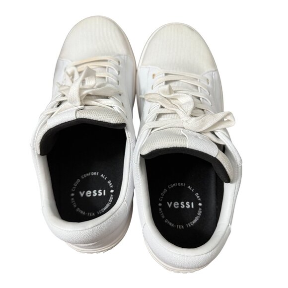 Vessi Soho Triple White Waterproof Travel Casual Shoes Womens Size 8 - Picture 5 of 10